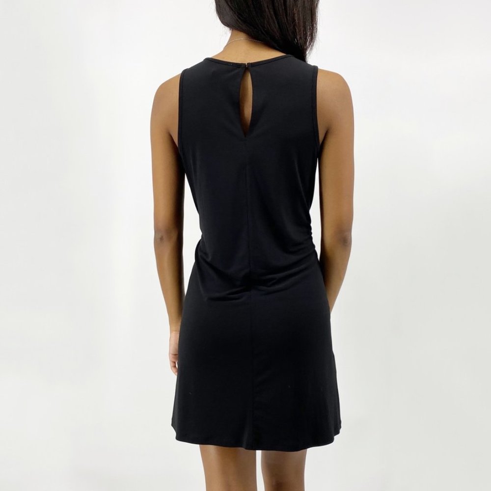 BCBGeneration Drawstring Black Tank Dress Size XS - Picture 2 of 7